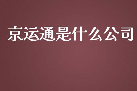 京运通是什么公司_https://m.qmgjg.com_资金管理_第1张