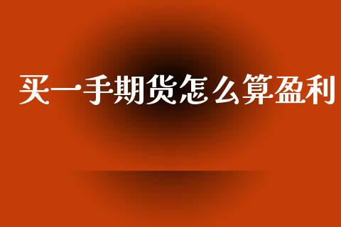 买一手期货怎么算盈利_https://m.qmgjg.com_投资银行_第1张