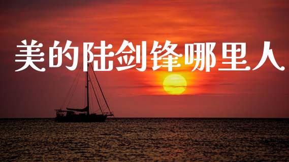 美的陆剑锋哪里人_https://m.qmgjg.com_金融市场_第1张