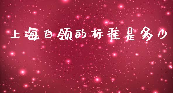 上海白领的标准是多少_https://m.qmgjg.com_货币基金_第1张