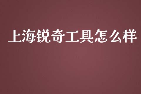上海锐奇工具怎么样_https://m.qmgjg.com_货币基金_第1张