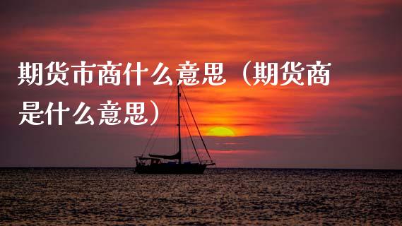 期货市商什么意思（期货商是什么意思）_https://m.qmgjg.com_货币基金_第1张