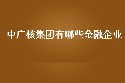 中广核集团有哪些金融企业_https://m.qmgjg.com_投资银行_第1张