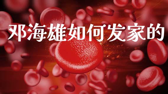 邓海雄如何发家的_https://m.qmgjg.com_货币基金_第1张