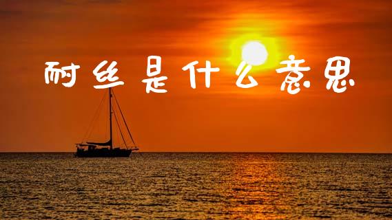 耐丝是什么意思_https://m.qmgjg.com_资金管理_第1张