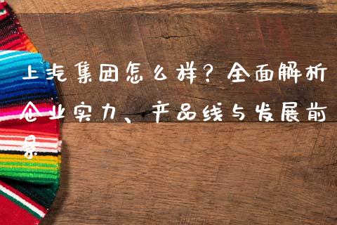 上汽集团怎么样？全面解析企业实力、产品线与发展前景_https://m.qmgjg.com_投资银行_第1张