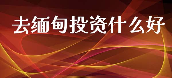 去缅甸投资什么好_https://m.qmgjg.com_金融市场_第1张