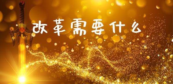改革需要什么_https://m.qmgjg.com_资金管理_第1张