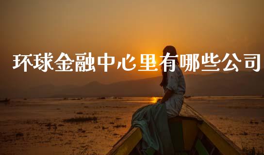 环球金融中心里有哪些公司_https://m.qmgjg.com_货币基金_第1张