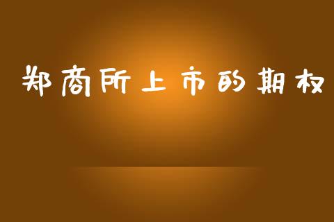 郑商所上市的期权_https://m.qmgjg.com_投资银行_第1张