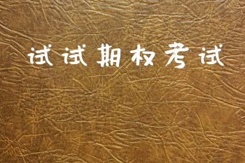 试试期权考试_https://m.qmgjg.com_投资银行_第1张