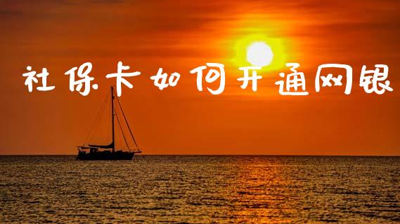 社保卡如何开通网银_https://m.qmgjg.com_金融市场_第1张