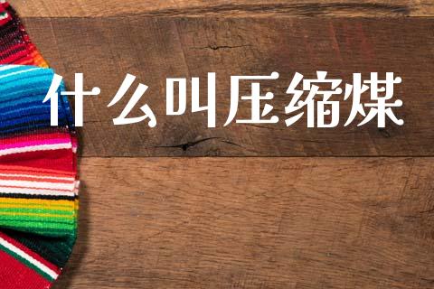 什么叫压缩煤_https://m.qmgjg.com_资金管理_第1张