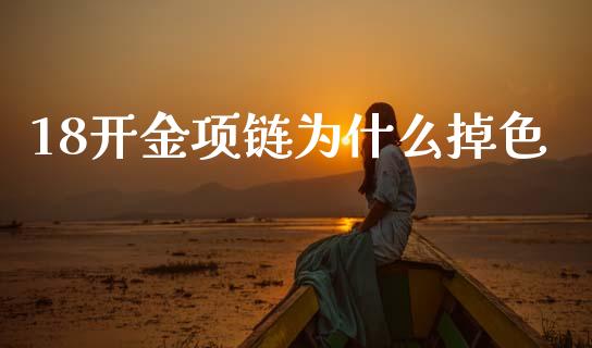 18开金项链为什么掉色_https://m.qmgjg.com_金融市场_第1张