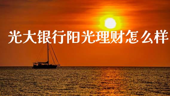 光大银行阳光理财怎么样_https://m.qmgjg.com_资金管理_第1张