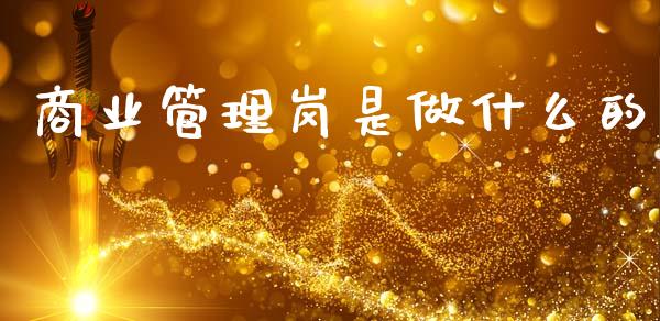 商业管理岗是做什么的_https://m.qmgjg.com_资金管理_第1张