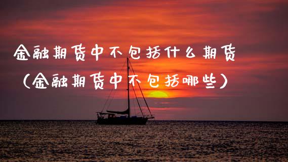 金融期货中不包括什么期货（金融期货中不包括哪些）_https://m.qmgjg.com_货币基金_第1张