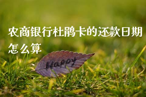 农商银行杜鹃卡的还款日期怎么算_https://m.qmgjg.com_投资银行_第1张