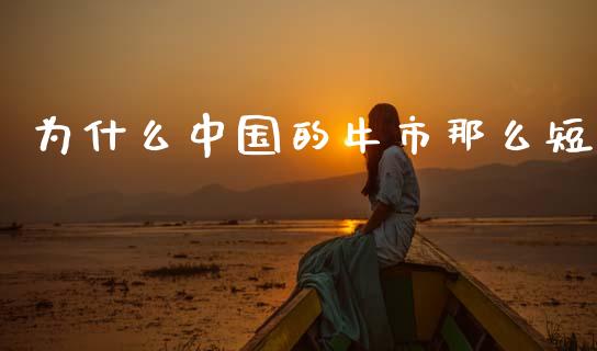 为什么中国的牛市那么短_https://m.qmgjg.com_投资银行_第1张