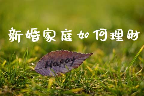 新婚家庭如何理财_https://m.qmgjg.com_金融市场_第1张