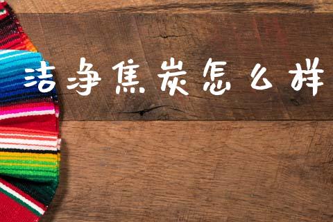 洁净焦炭怎么样_https://m.qmgjg.com_金融市场_第1张