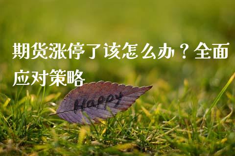 期货涨停了该怎么办?全面应对策略_金融市场_第1张_资金管理_投资银行_金融市场_货币基金 期货涨停了该怎么办?全面应对策略_https://m.qmgjg.com_金融市场_第1张