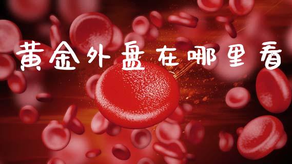 黄金外盘在哪里看_https://m.qmgjg.com_金融市场_第1张