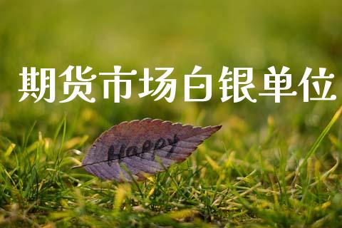 期货市场白银单位_https://m.qmgjg.com_货币基金_第1张