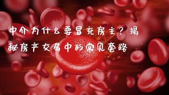 中介为什么要冒充房主？揭秘房产交易中的常见套路_https://m.qmgjg.com_资金管理_第1张