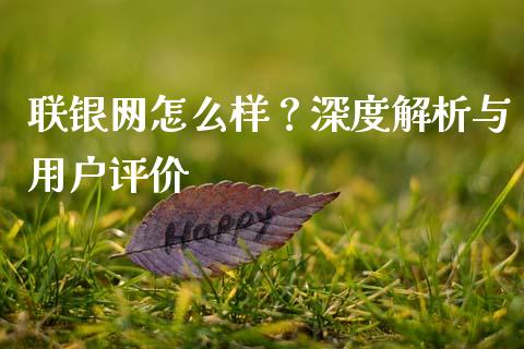 联银网怎么样？深度解析与用户评价_https://m.qmgjg.com_金融市场_第1张