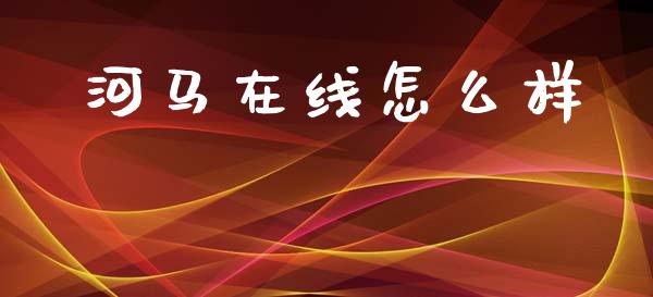 河马在线怎么样_https://m.qmgjg.com_资金管理_第1张