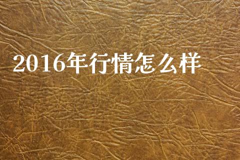 2016年行情怎么样_https://m.qmgjg.com_货币基金_第1张