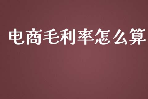 电商毛利率怎么算_https://m.qmgjg.com_货币基金_第1张