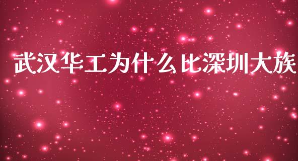 武汉华工为什么比深圳大族_https://m.qmgjg.com_投资银行_第1张
