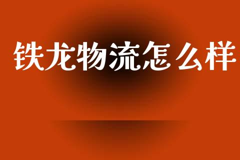 铁龙物流怎么样_https://m.qmgjg.com_货币基金_第1张