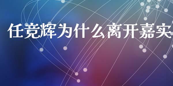 任竞辉为什么离开嘉实_https://m.qmgjg.com_资金管理_第1张