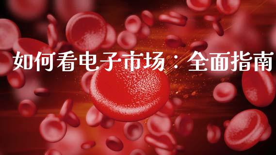 如何看电子市场：全面指南_https://m.qmgjg.com_资金管理_第1张
