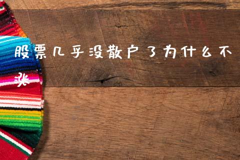 股票几乎没散户了为什么不涨_https://m.qmgjg.com_货币基金_第1张