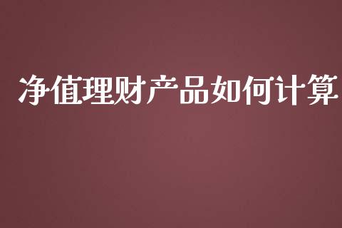 净值理财产品如何计算_https://m.qmgjg.com_货币基金_第1张