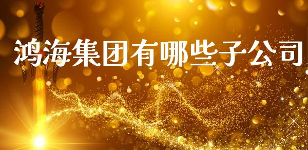 鸿海集团有哪些子公司_https://m.qmgjg.com_货币基金_第1张