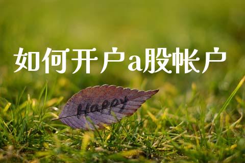 如何开户a股帐户_https://m.qmgjg.com_资金管理_第1张