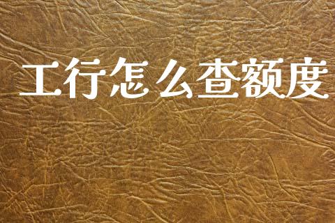 工行怎么查额度_https://m.qmgjg.com_金融市场_第1张