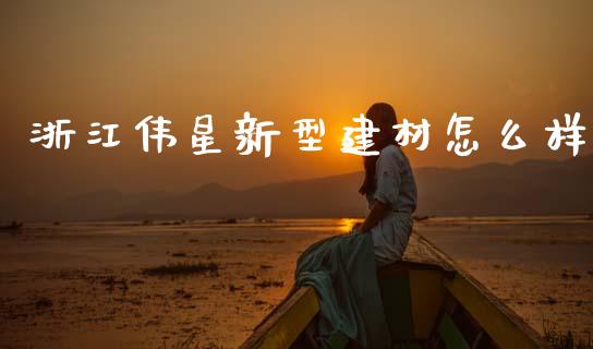 浙江伟星新型建材怎么样_https://m.qmgjg.com_货币基金_第1张