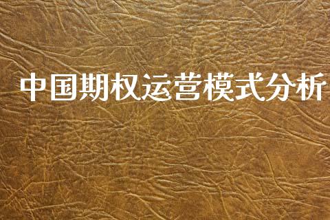 中国期权运营模式分析_https://m.qmgjg.com_货币基金_第1张