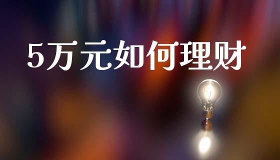 5万元如何理财_https://m.qmgjg.com_投资银行_第1张