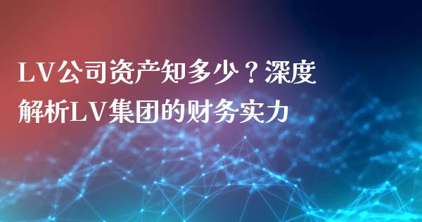 LV公司资产知多少？深度解析LV集团的财务实力_https://m.qmgjg.com_金融市场_第1张