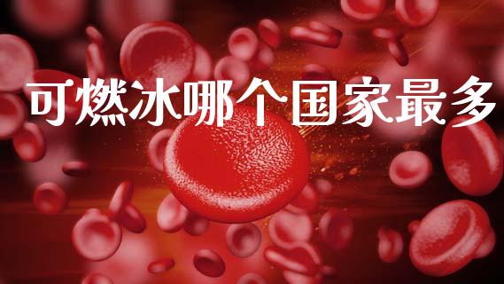可燃冰哪个国家最多_https://m.qmgjg.com_投资银行_第1张