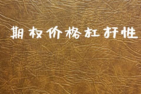 期权价格杠杆性_https://m.qmgjg.com_资金管理_第1张