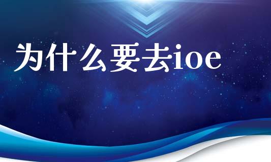 为什么要去ioe_https://m.qmgjg.com_资金管理_第1张