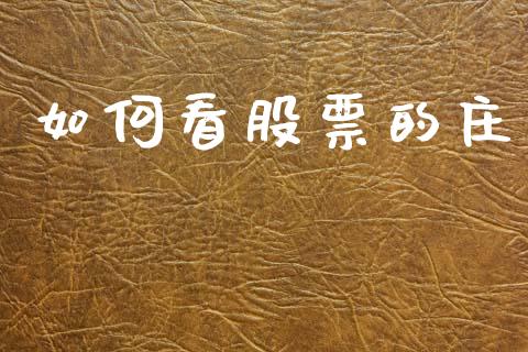 如何看股票的庄_https://m.qmgjg.com_金融市场_第1张
